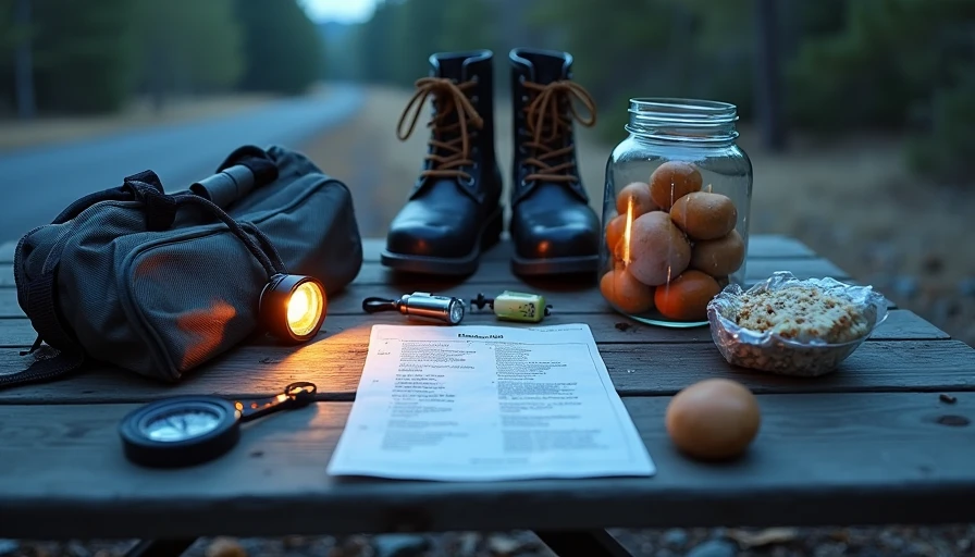 Illustration for backcountry packing list