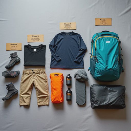 10-Piece Weekend Hiking Kit — Build From Scratch in the Right Order