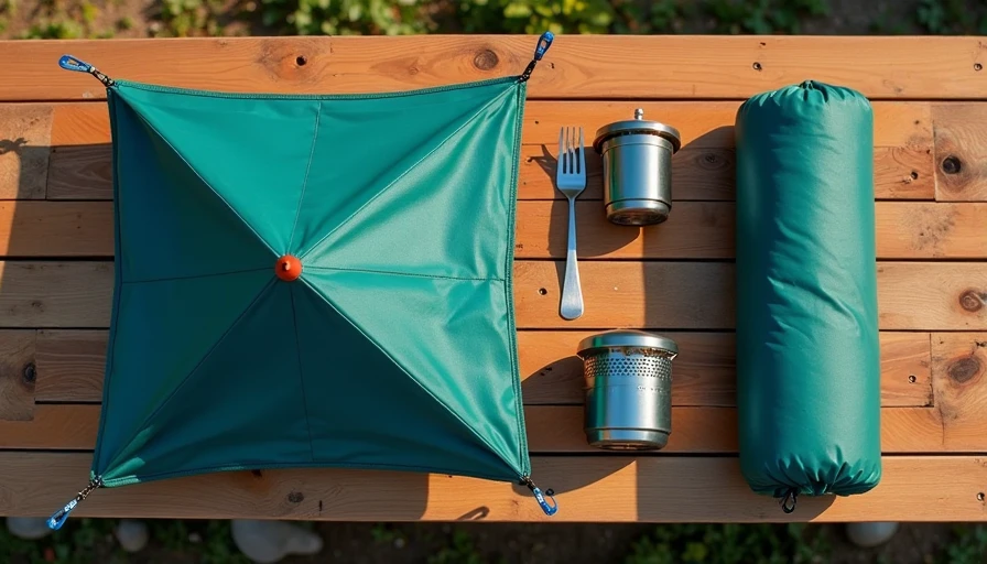 Illustration for ultralight backpacking gear