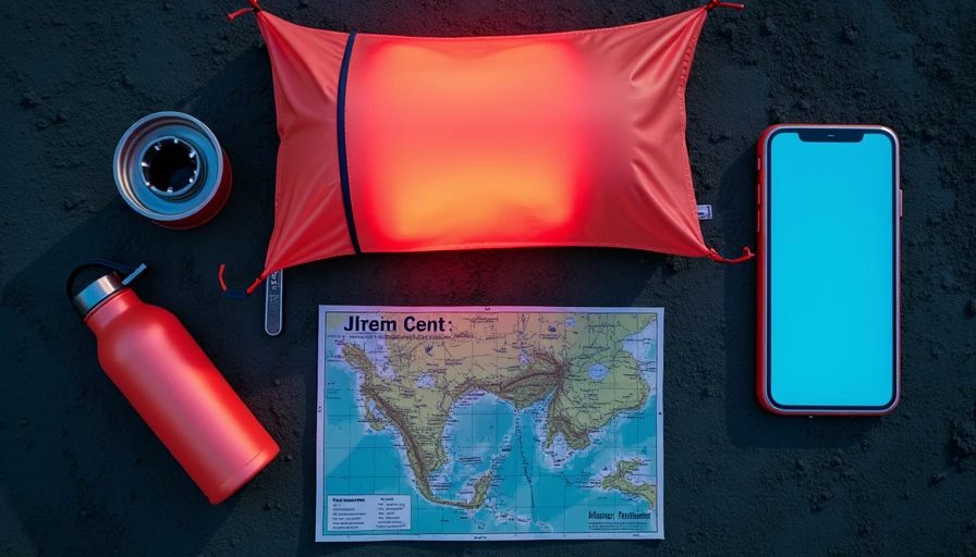 Illustration for ultralight backpacking