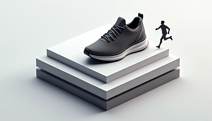 Visual context for ultralight running shoe