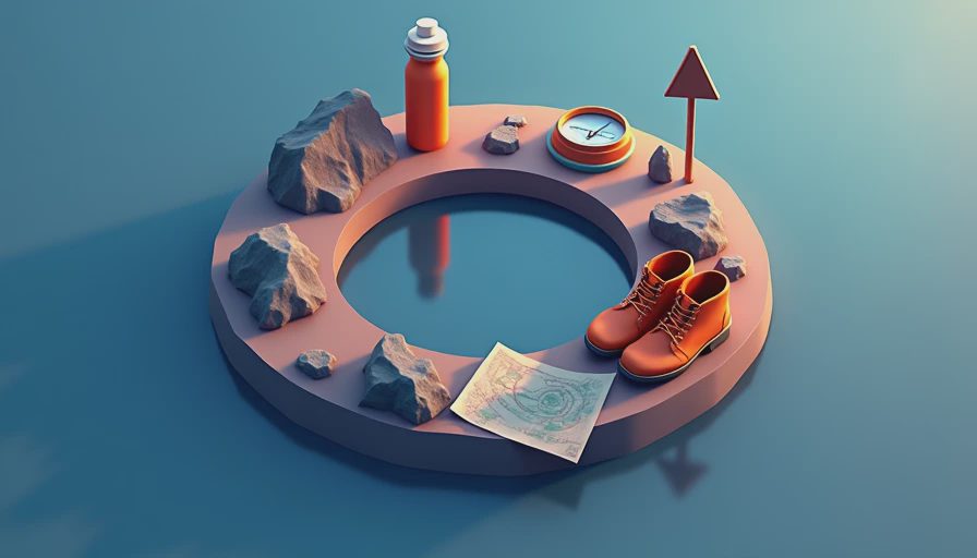 Visual context for hiking fit