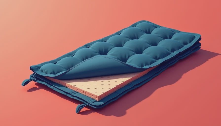Visual context for packable camping sleep pad